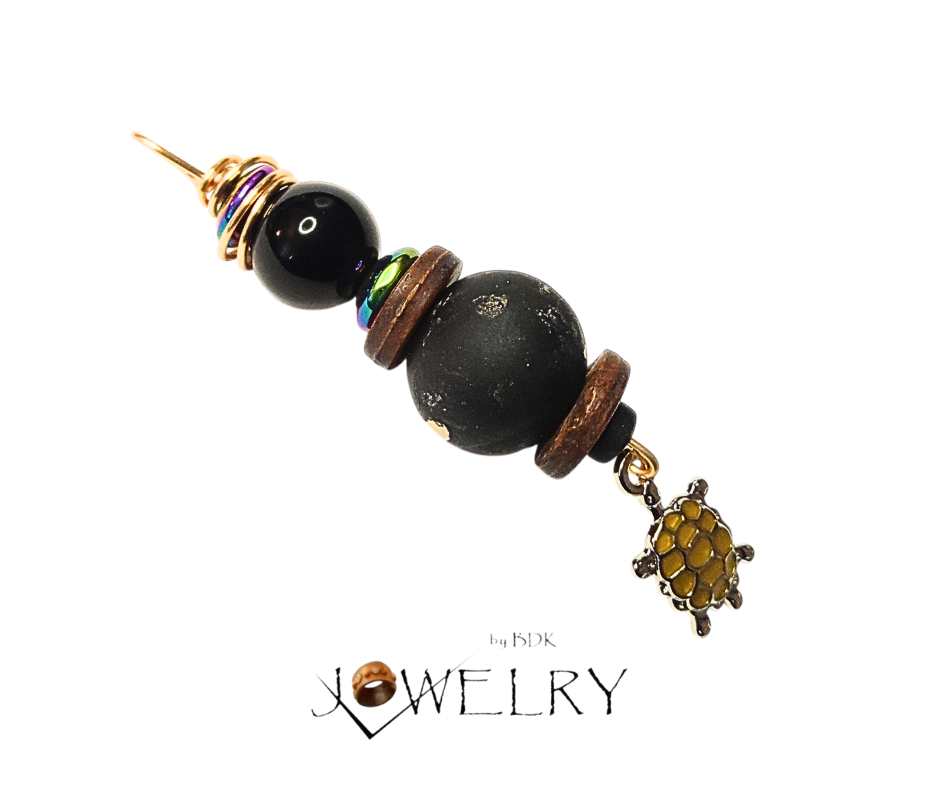 Turtle Charm Boho Pendant