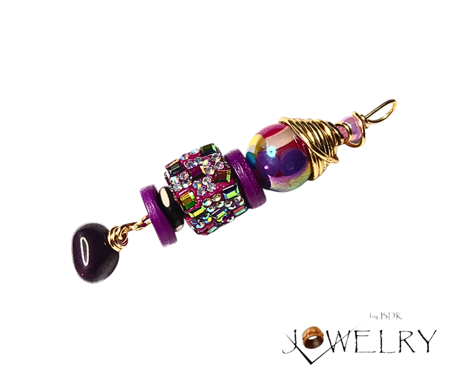 Elegant Colorful Rhinestone Boho Pendant