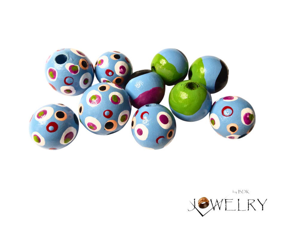 Baby Blue Mixture of Designer Beads