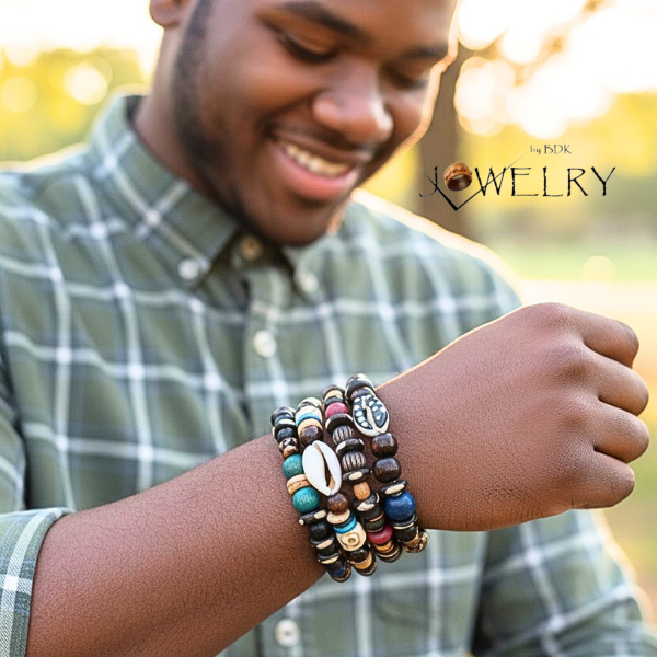 Men’s 6-Piece Boho Stretch Bracelet Stack