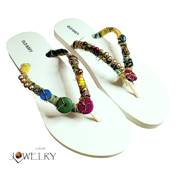 Hand Decorated Original Flip Flops