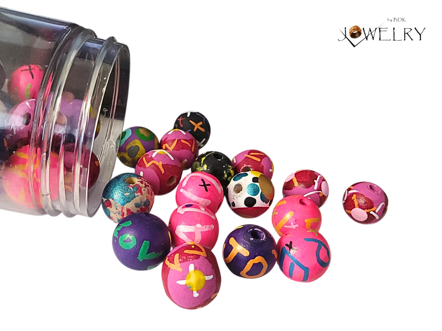 50-Pack Assorted Designer Beads