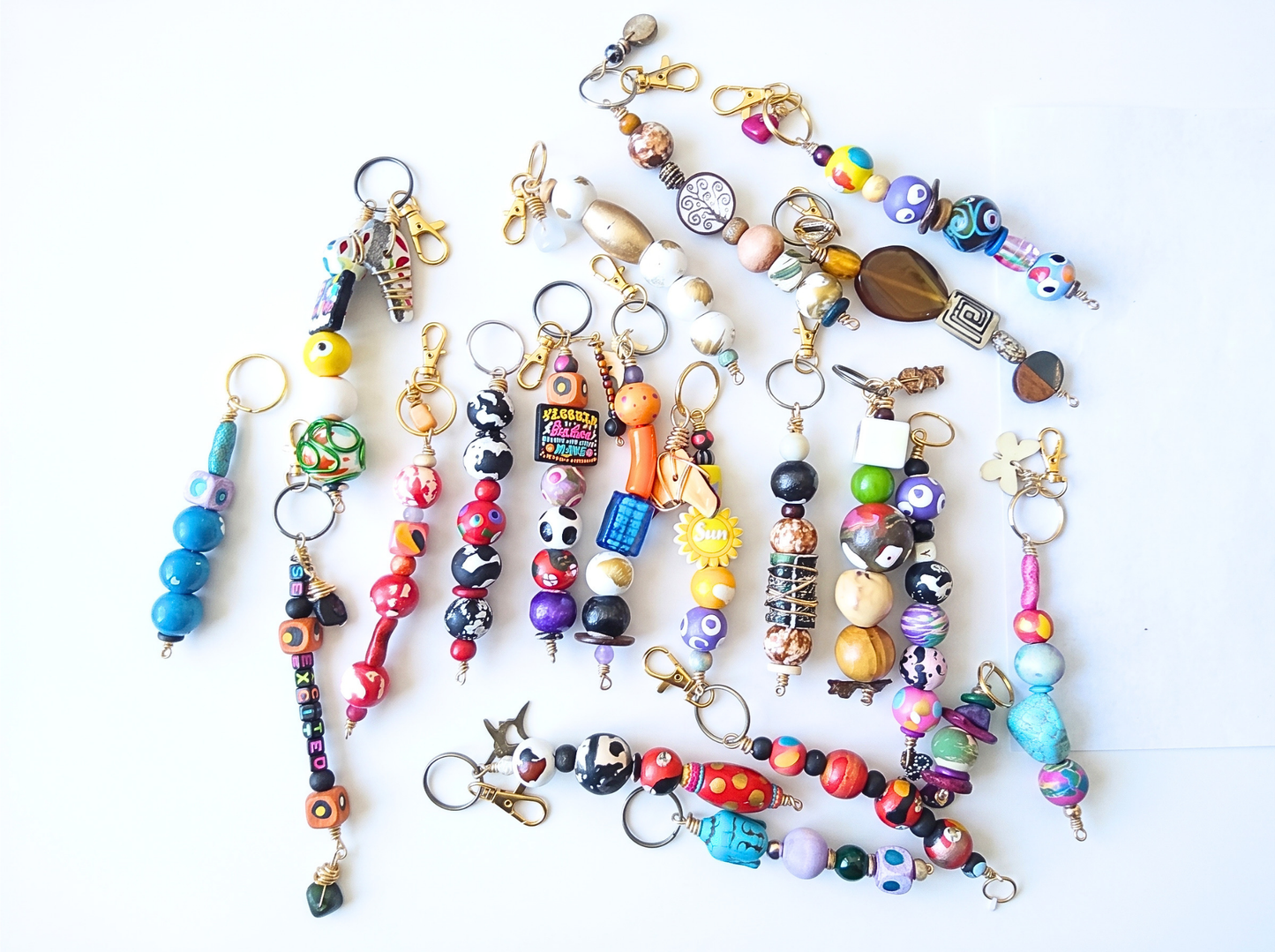 WHOLESALE PRICING - 4 Handmade Boho Bag Charms – Randomly Selected