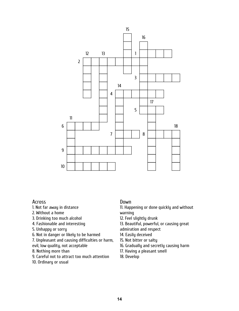 JBBDK Adult Crossword Puzzle