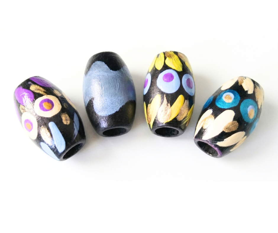 4-PC Oval Focal Beads