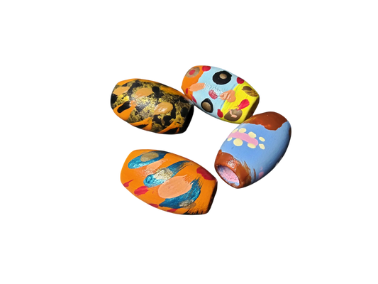 4-PC Oval Focal Beads