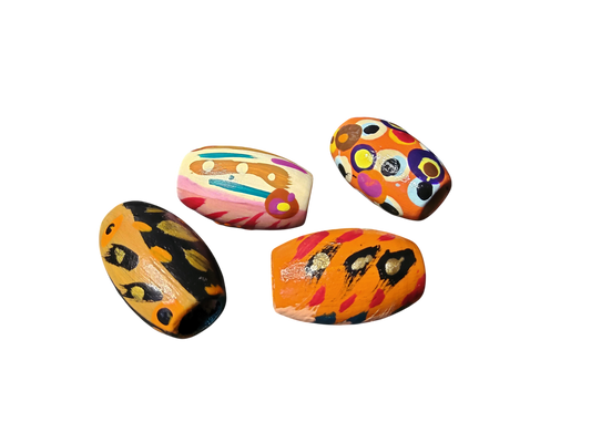 4-PC Oval Focal Beads