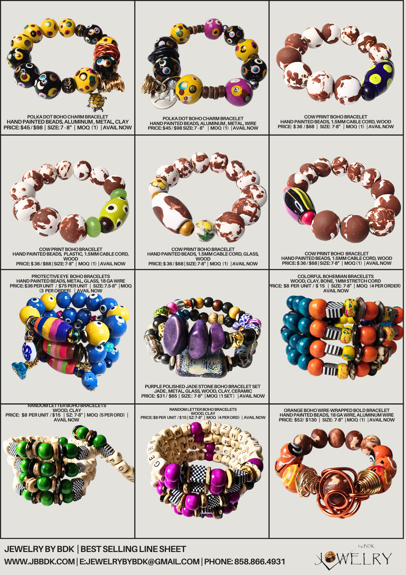 Wholesale Price List for Bulletin