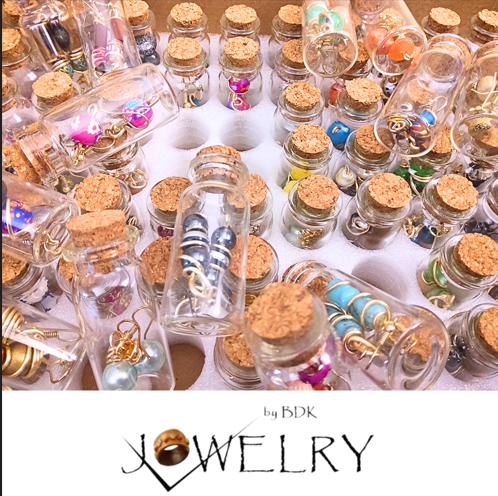 100 Pairs of Dangle Earrings In The Bottle