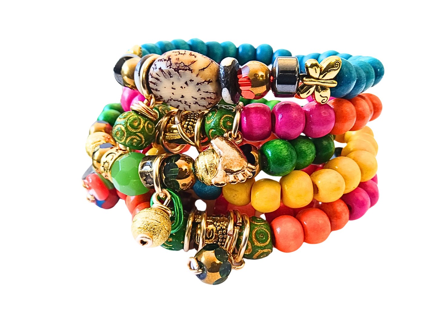 Salwag Beaded Bohemian Stack Bracelets