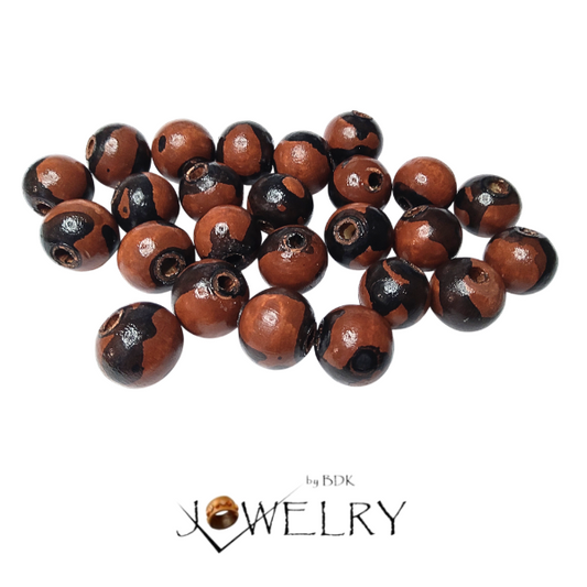 20-Pack Brown & Black Designer Beads