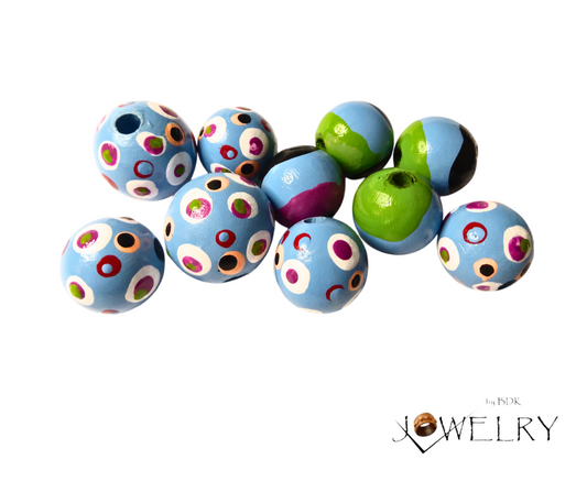 Baby Blue Mixture of Designer Beads