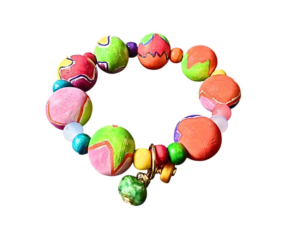 Crafting Partners™ Boho Bead Jewelry Kit | Hand-Painted Beads + Accessories