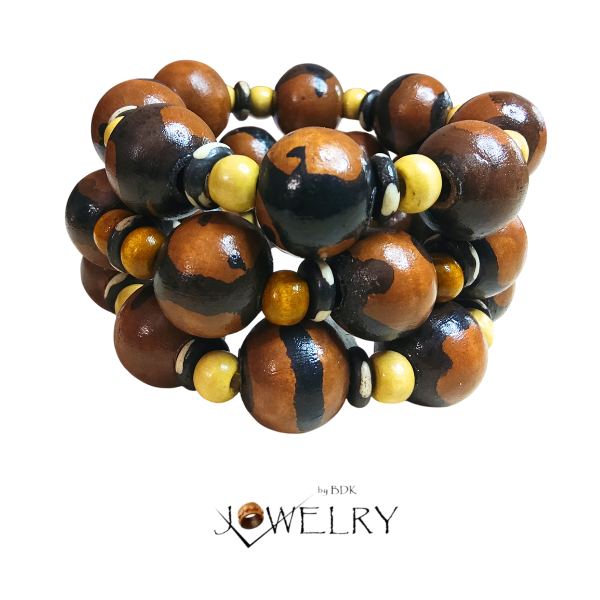 Black & Brown Unisex Boho Stretch Bracelets