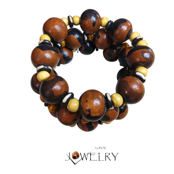 Black & Brown Unisex Boho Stretch Bracelets