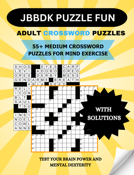 JBBDK Adult Crossword Puzzle