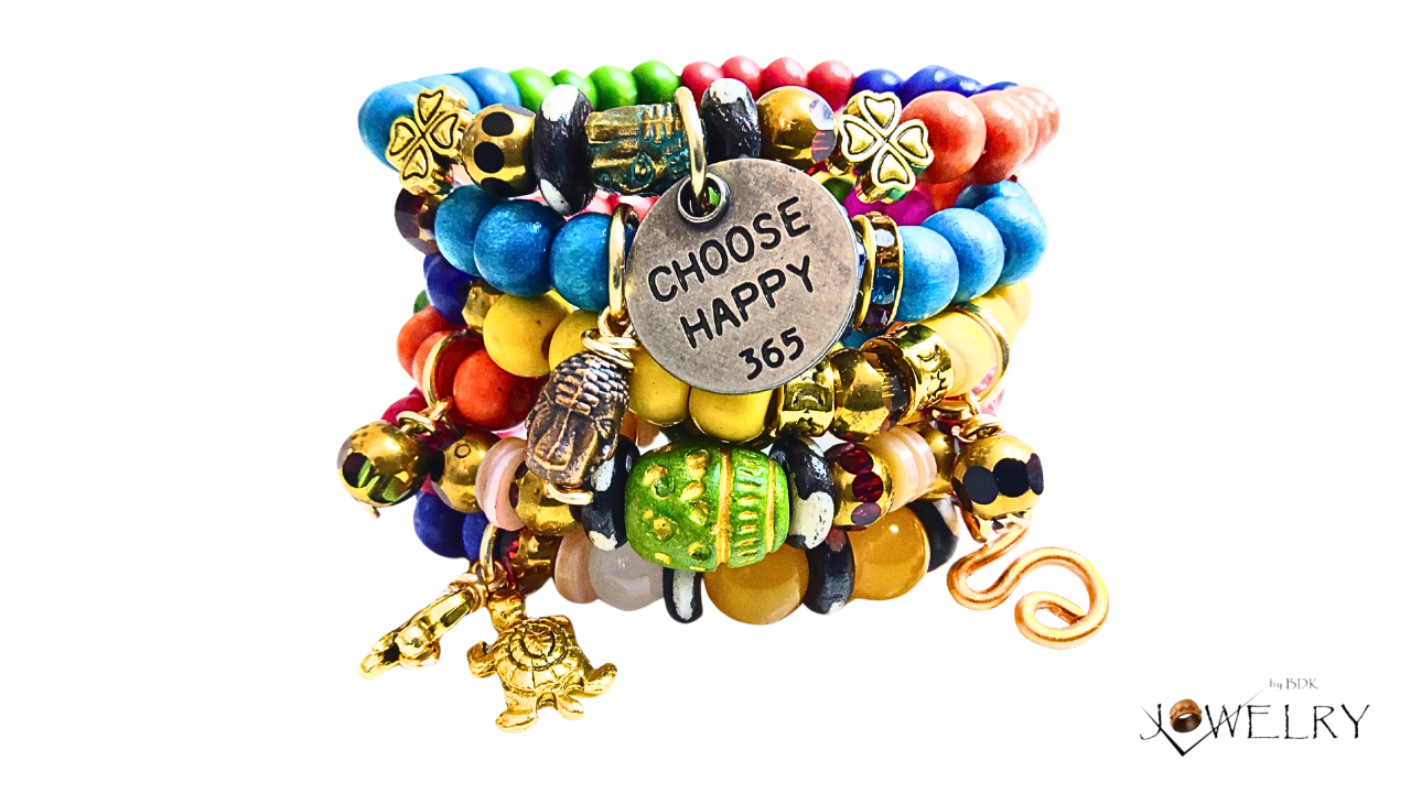 Rainbow on Your Wrist: Embrace Color with Block Stretch Bracelets