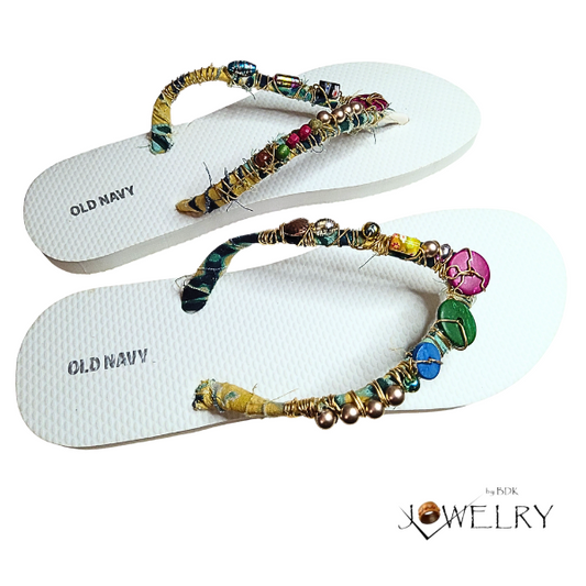 Hand Decorated Original Flip Flops