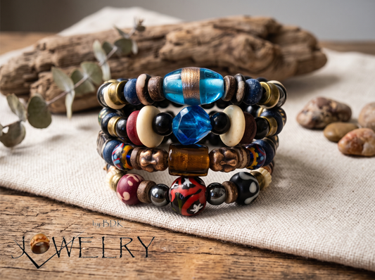 Men’s Boho Bracelet Stack, 4-Piece | The Man on the Move