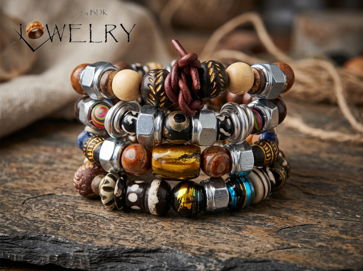 Men’s Artisan Bracelet Stack, 4-Piece | The Rugged