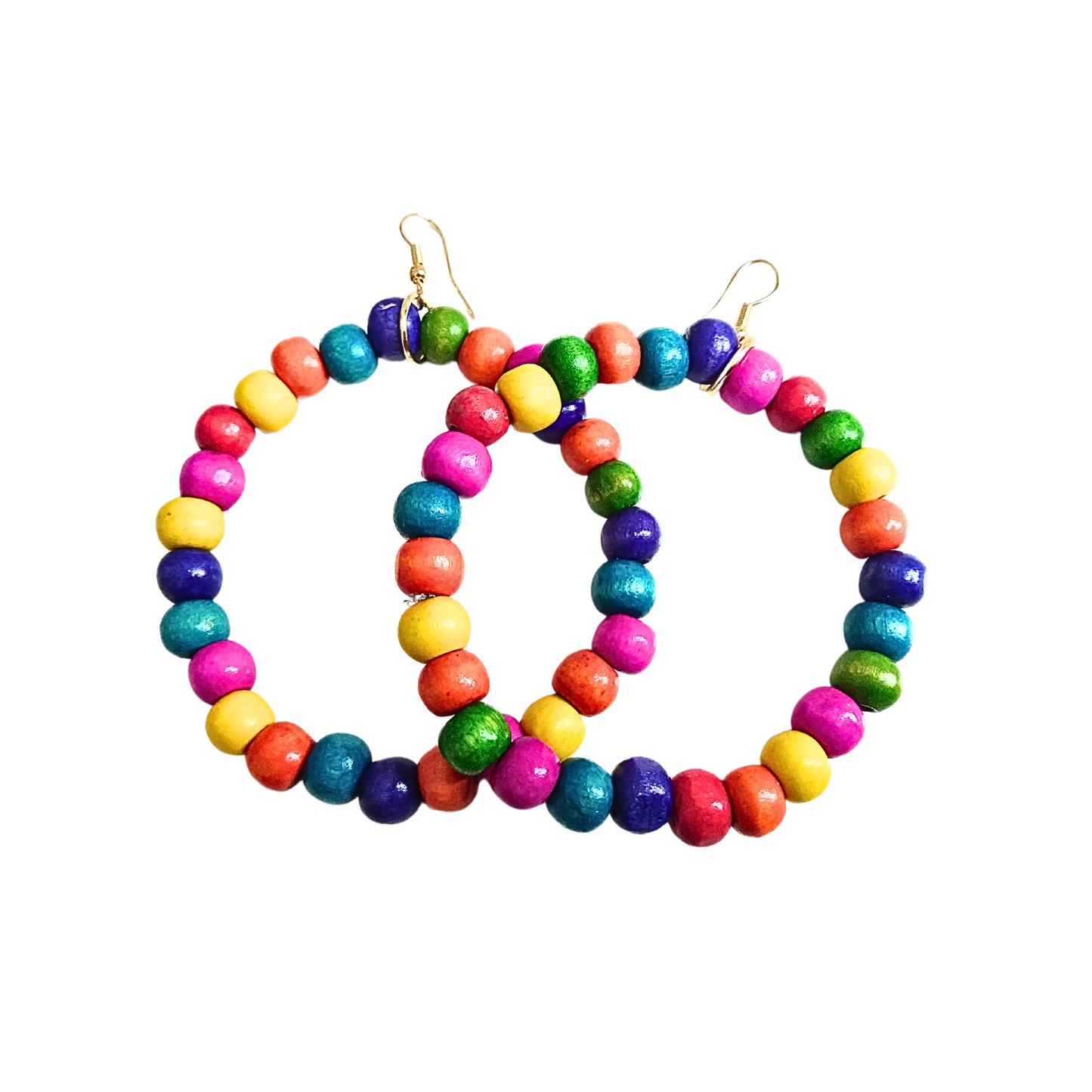 Rainbow Hoop Earrings