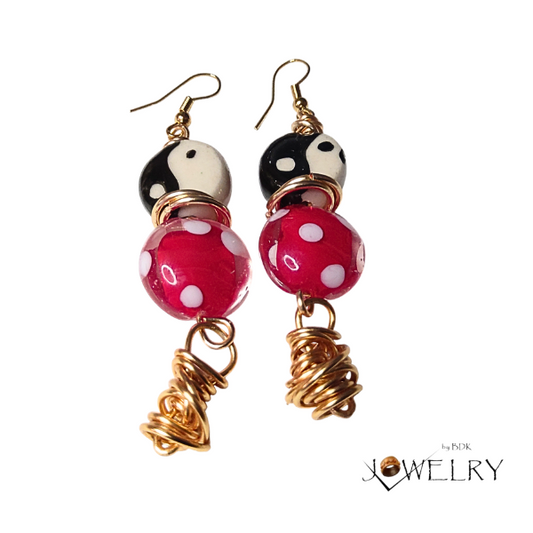 Yin Yang Dangle Earrings