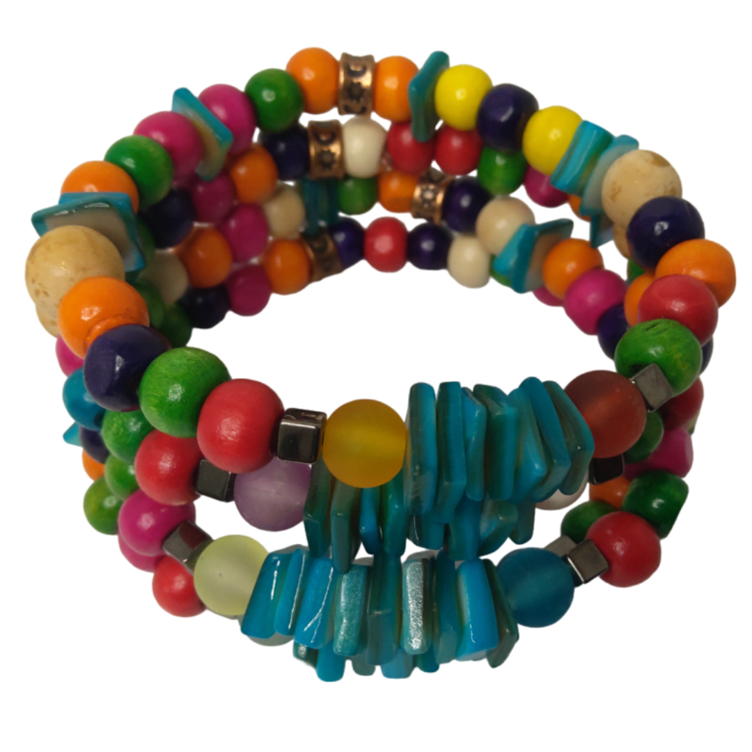 Rainbow Delight New Jewelry By BDK Stretch Bracelets