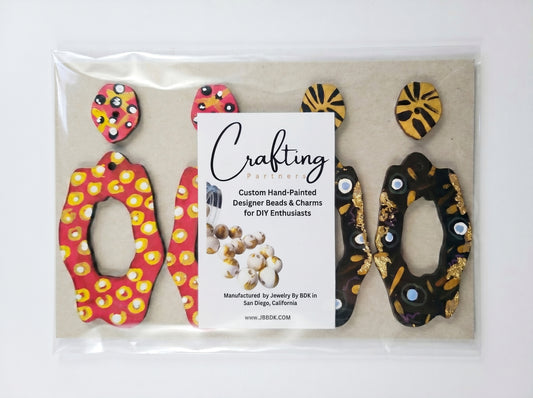 Boho Hand‑Painted Earring Blanks