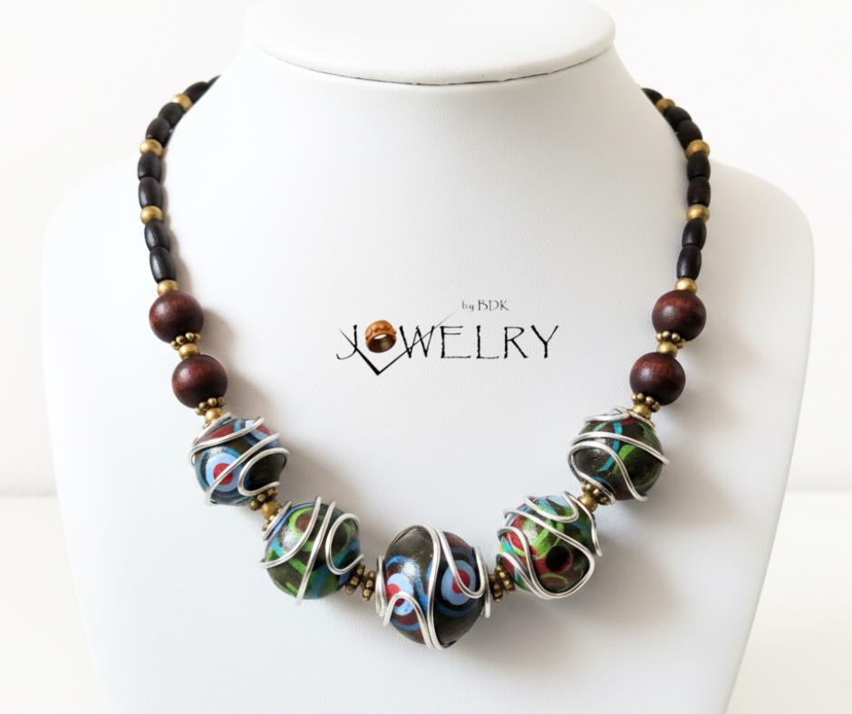 Hand-Painted Collectors Wood Beads