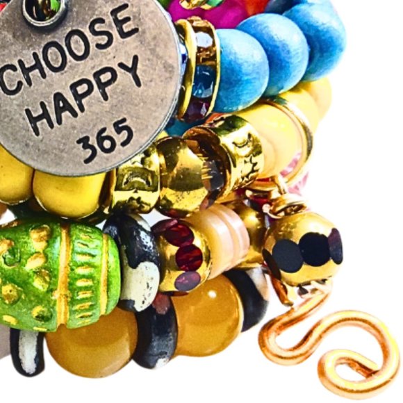 Rainbow on Your Wrist: Embrace Color with Block Stretch Bracelets